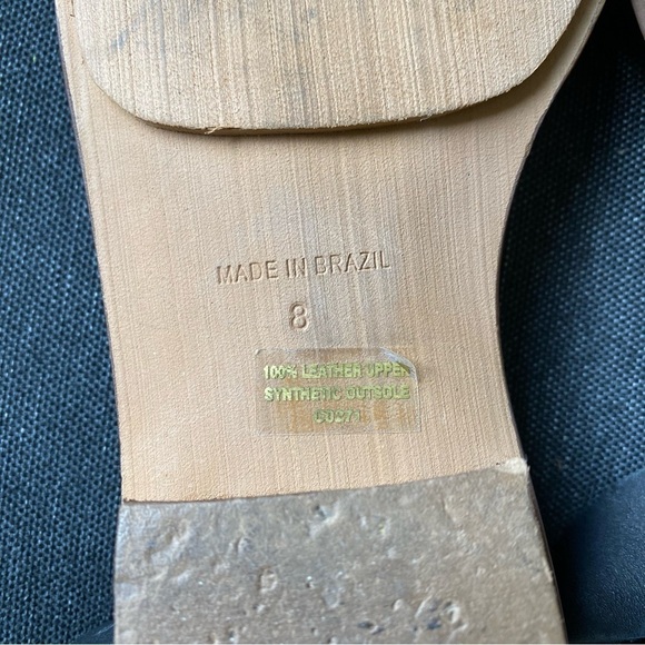 Madewell Veronique Tan Black Leather Ankle Strap Sandal’s Women’s Size 8 - Picture 5 of 9